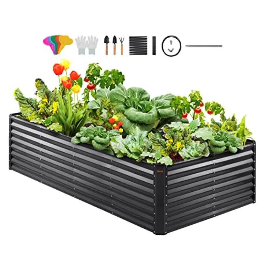 Raised Garden Bed - 야외용 금속으로 제작된 높이 조절형 정원용