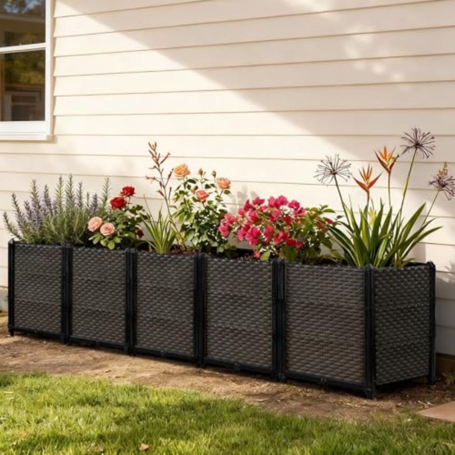 Self Watering Planter - 야외용 자동 급수식 화분, 파티오, 발코니,