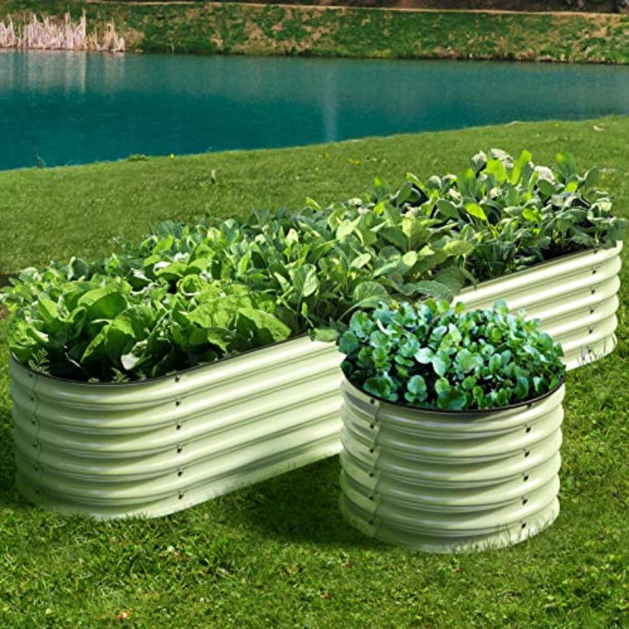 Raised Garden Bed - 실외용 모듈식 아연 도금 강철로 제작된