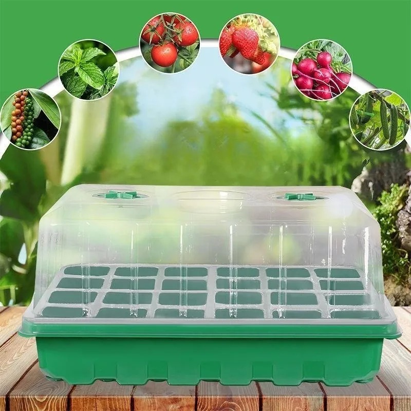 Seed Starter Tray - 1/5-피스 묘목 트레이 키트 - 24셀