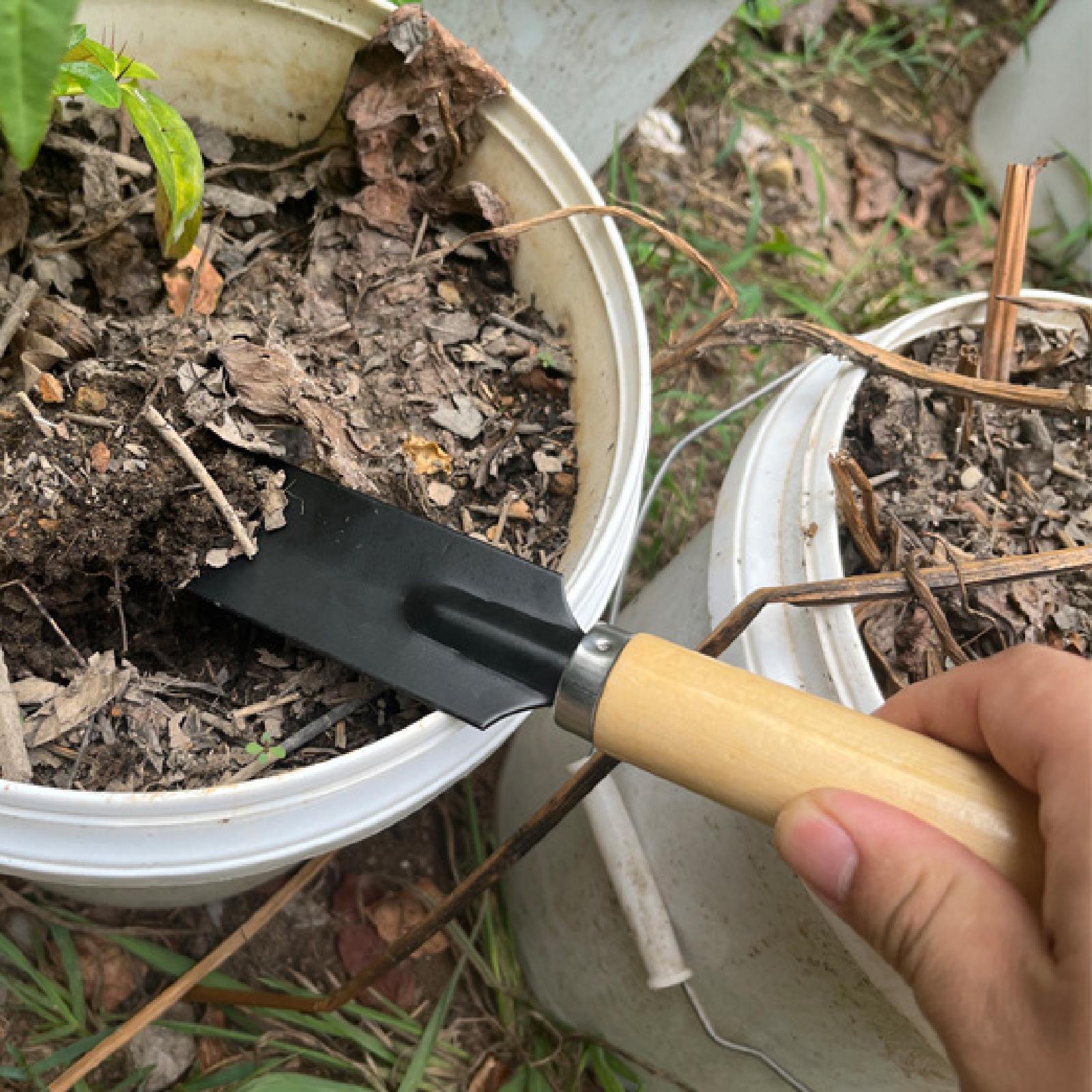 Trowel Garden Tools - 작은 정원용 삽, 목재 손잡이 다기능