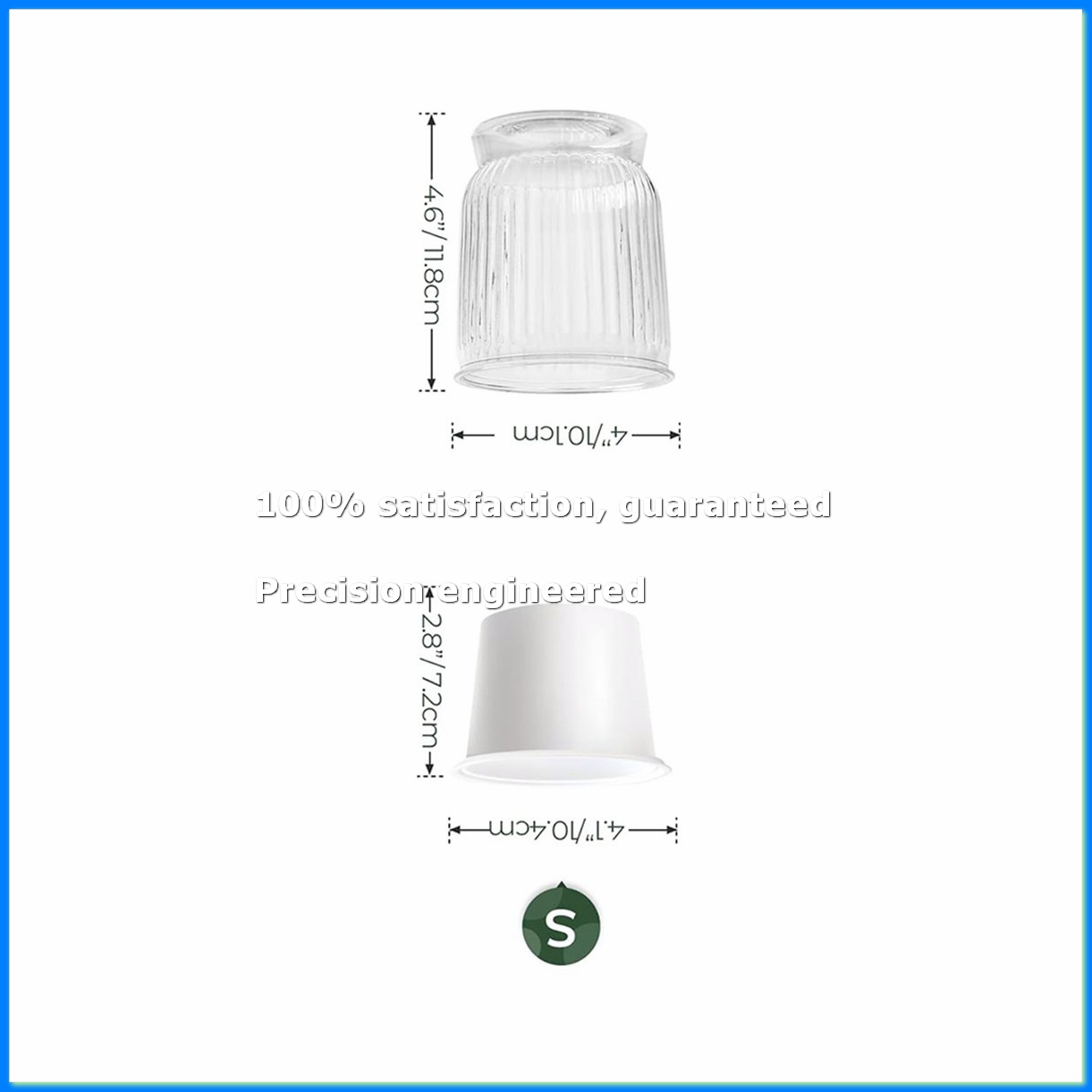 Self Watering Planter - 자동 급수 화분, 4인치 소형 화분,