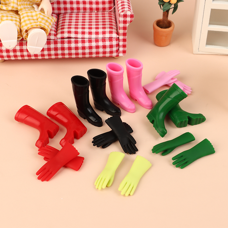 Garden Gloves - 1 세트 1:12 인형 집 미니어처