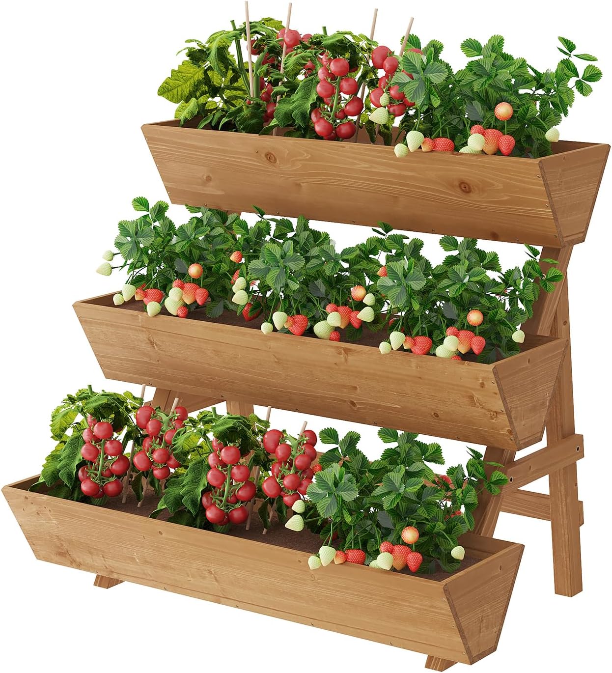 Raised Garden Bed - 파티오 및 발코니 정원 가꾸기, 나무,
