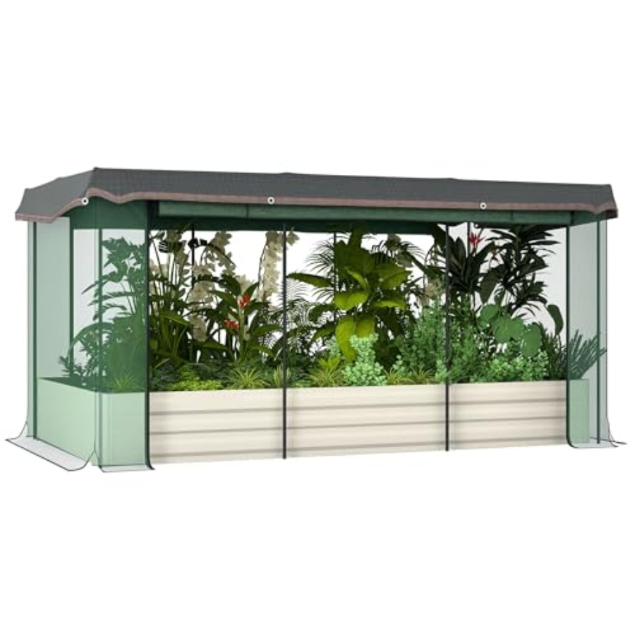 Raised Garden Bed - 7.3 x 3.4 x 1피트 아연