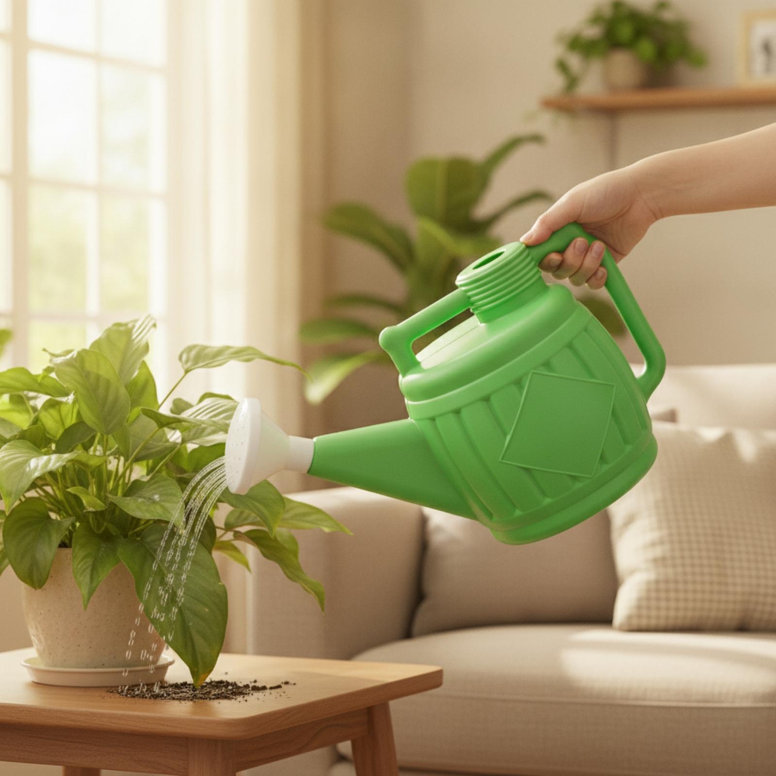 Watering Can - 분무기 헤드가 달린 가벼운 물뿌리개, 변색