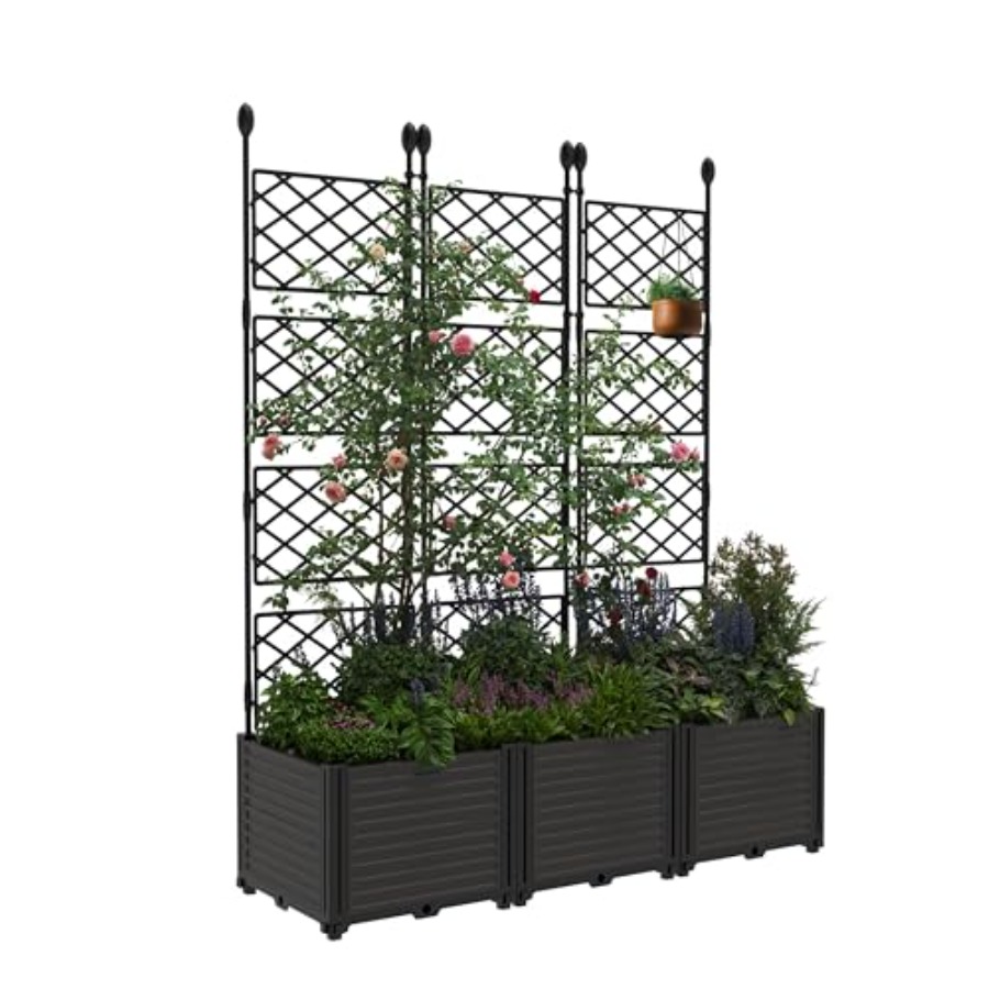 Raised Garden Bed - 3개 세트의 모듈식 높이 조절형 정원용