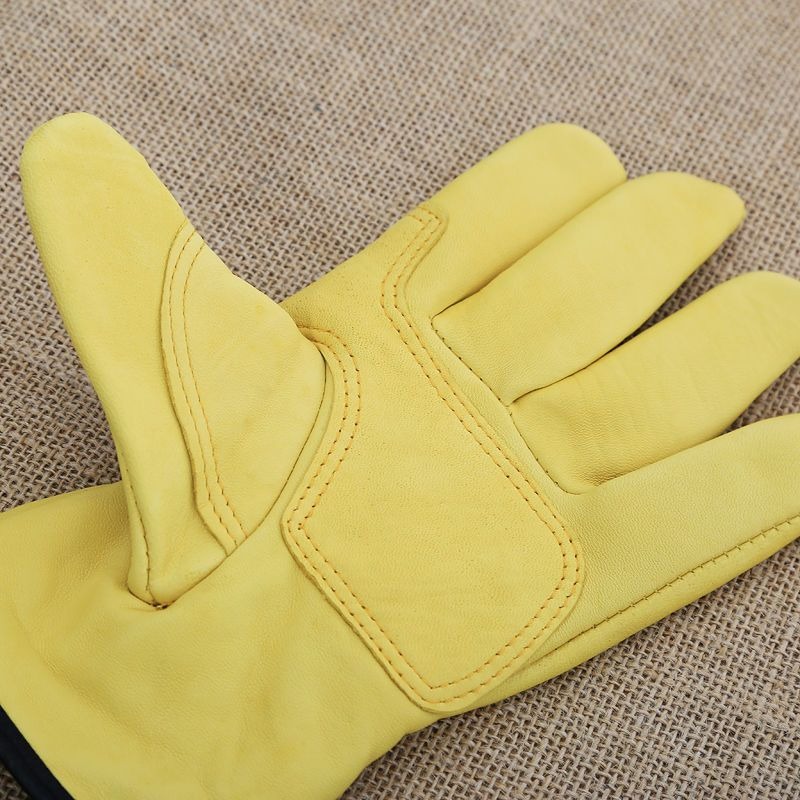 한 쌍의 작업 장갑 양가죽 가죽 작업자 작업 용접 안전 - Garden Gloves 리뷰 및 가격