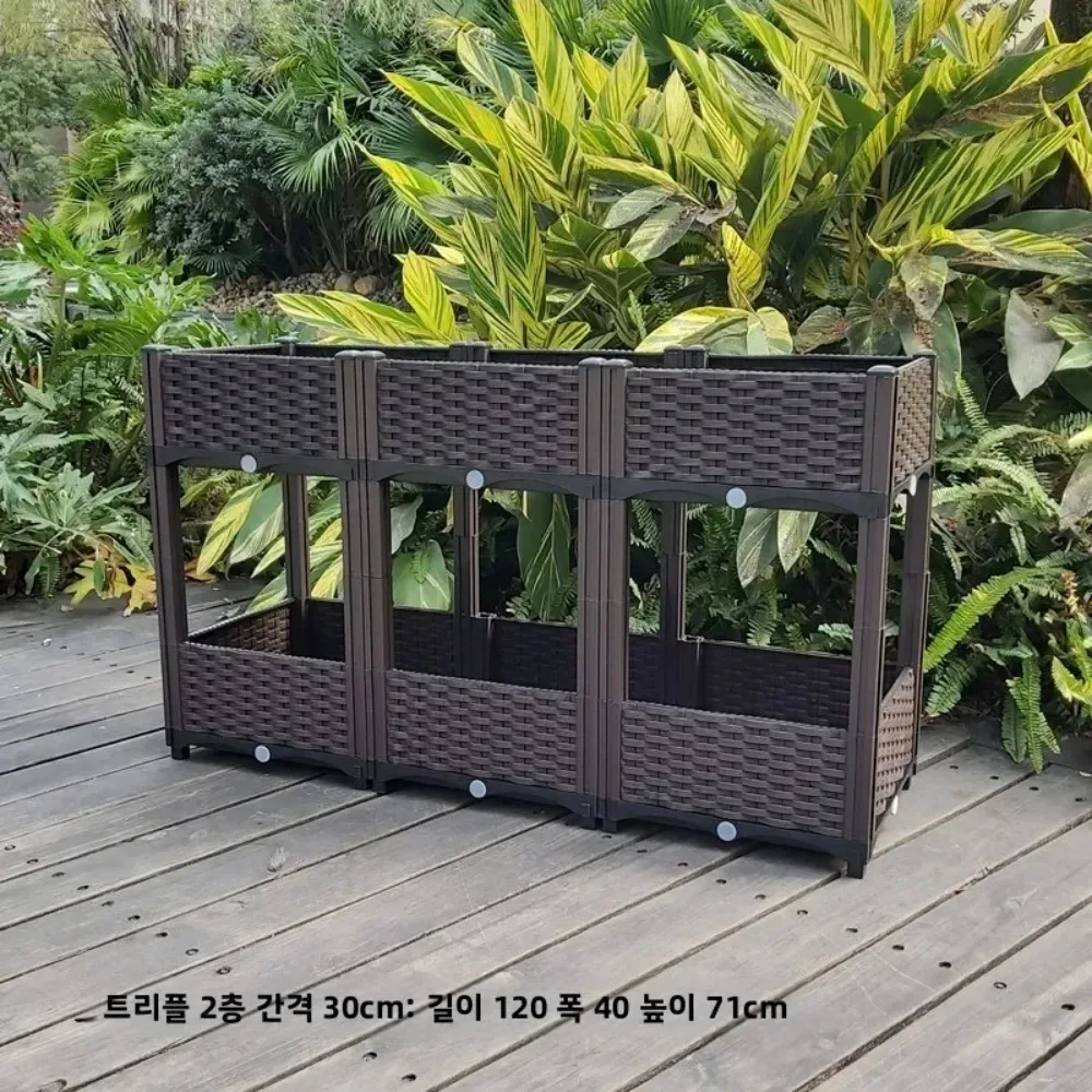 특대형 이동식 바퀴 달린 채소 재배 상자 발코니 정원  - Vertical Planter 리뷰 및 가격
