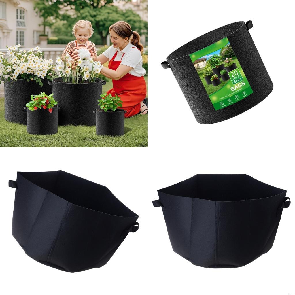 프리미엄 패브릭 심기 가방 두꺼운 재료 원예 냄비 배수 - Grow Bag 리뷰 및 가격