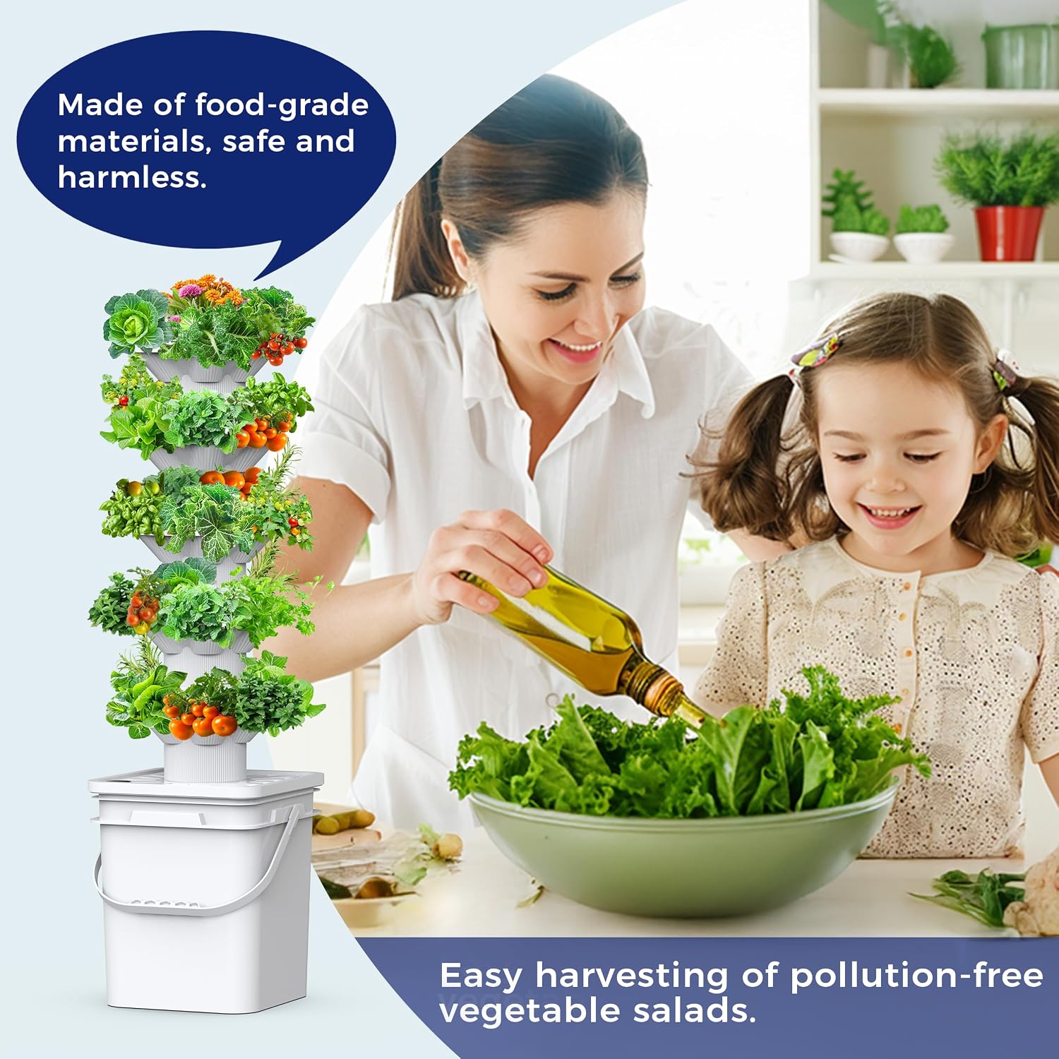 수경재배 시스템 키트 5층 수경 타워 30개 재배구 공 - Hydroponic Kit 리뷰 및 가격