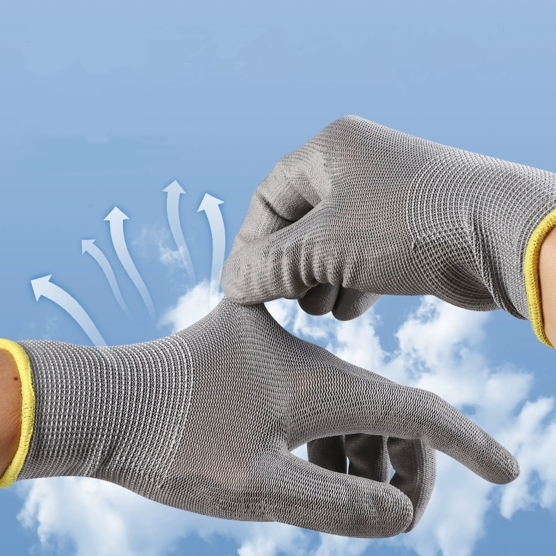 20PCS 안전 작업 장갑 PU 팜 코팅 미끄럼 방지  - Garden Gloves 리뷰 및 가격