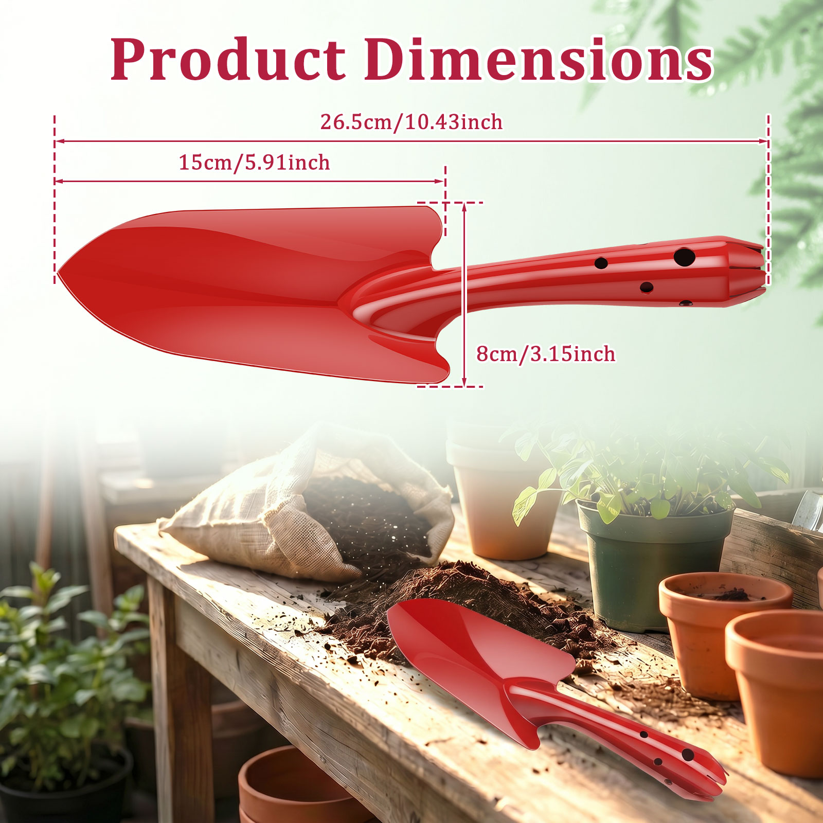 정원용 삽 녹 방지 금속 정원용 손삽 작은 원예 도구  - Trowel Garden Tools 리뷰 및 가격