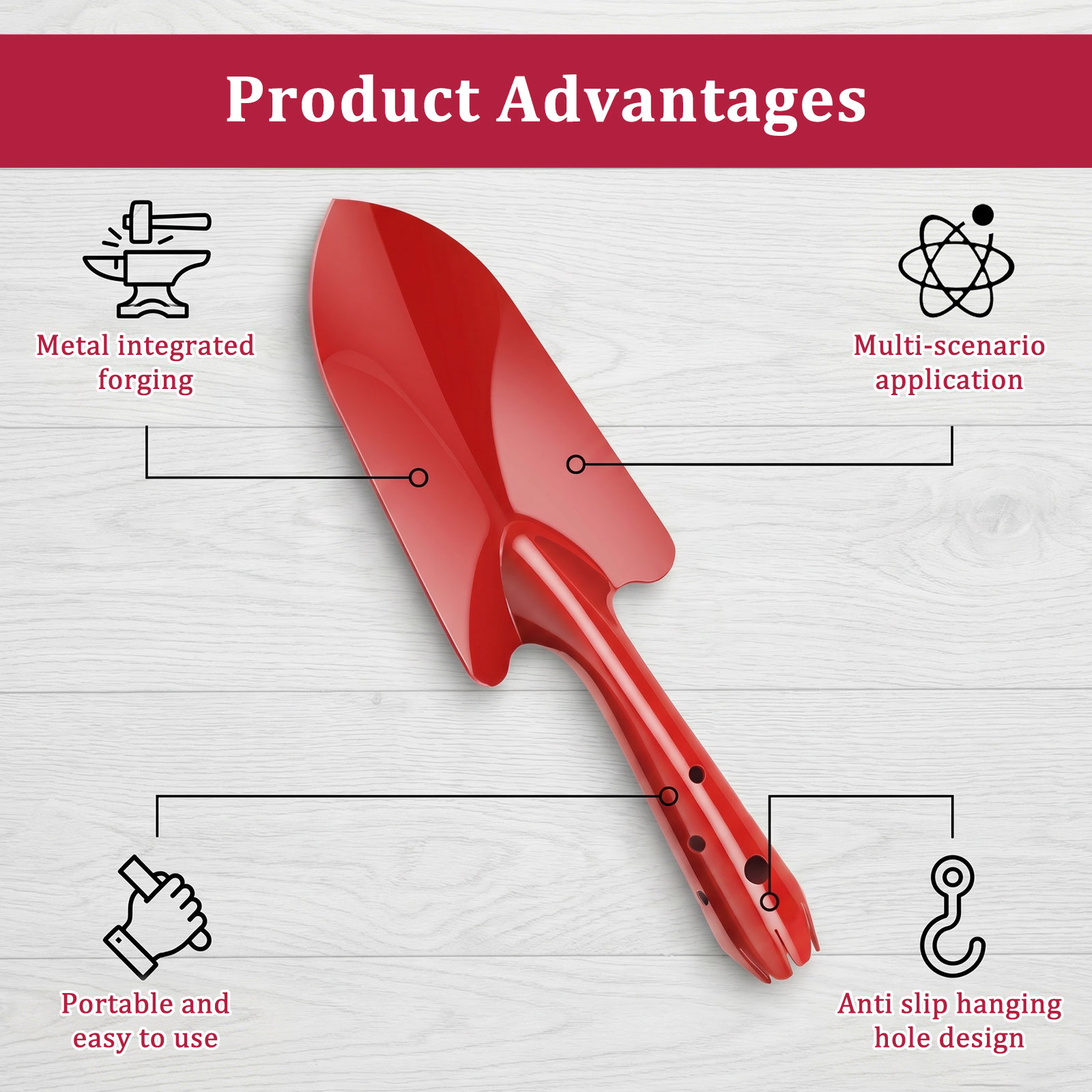 정원용 삽 녹 방지 금속 정원용 손삽 작은 원예 도구  - Trowel Garden Tools 리뷰 및 가격