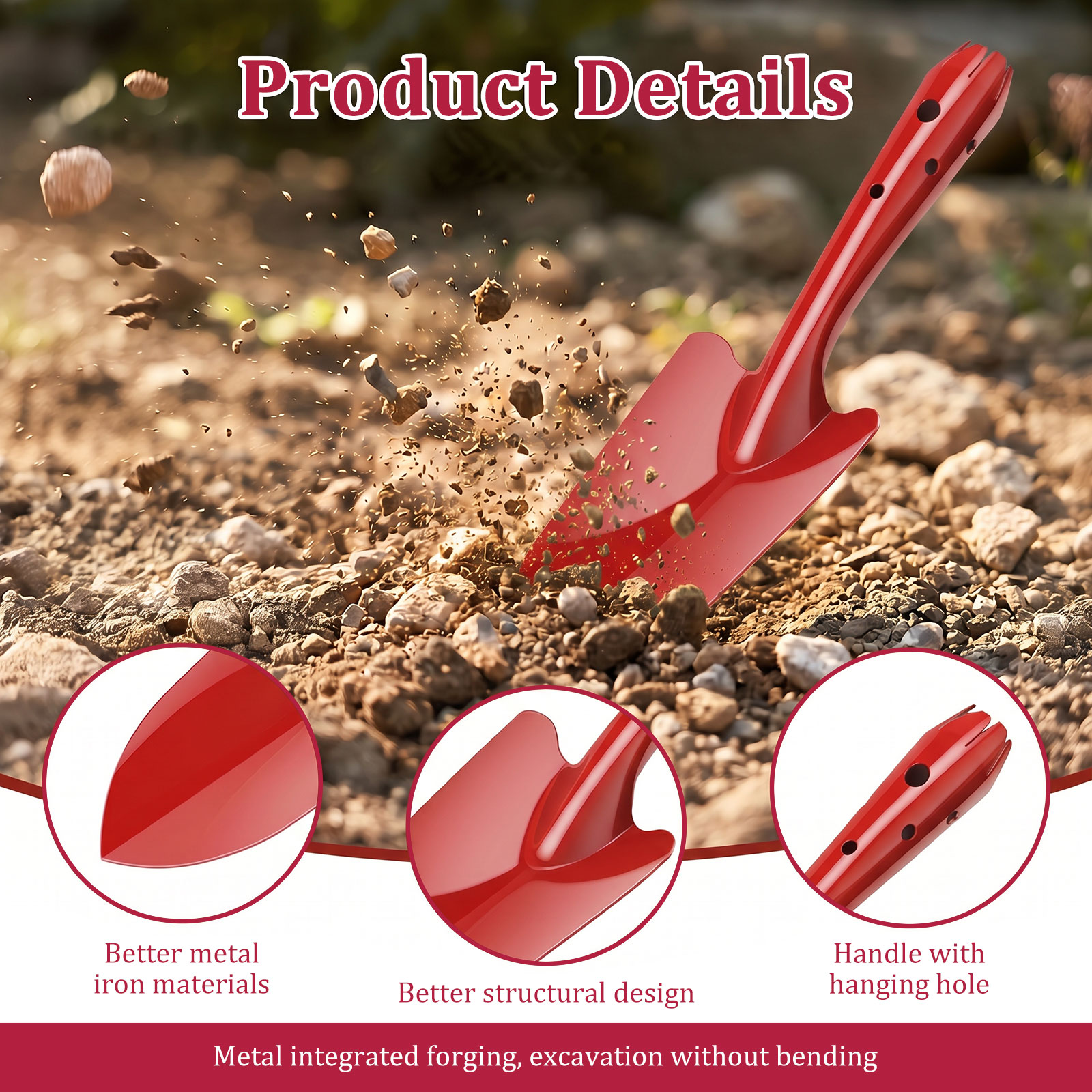 정원용 삽 녹 방지 금속 정원용 손삽 작은 원예 도구  - Trowel Garden Tools 리뷰 및 가격