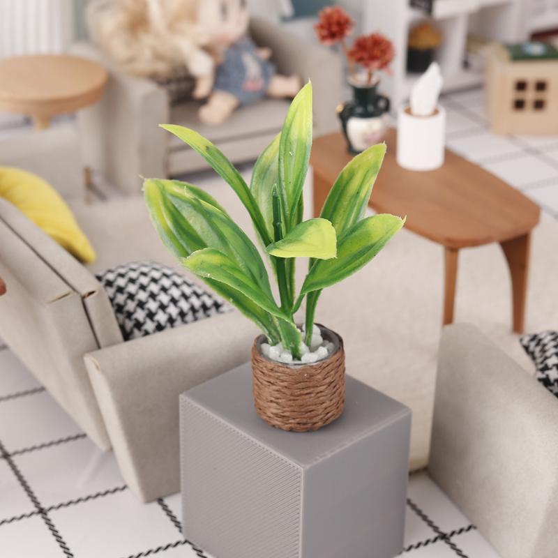 1Pcs 미니 인공 화분 식물 인형 집 녹지 장식품 1 - Plant Pot 리뷰 및 가격