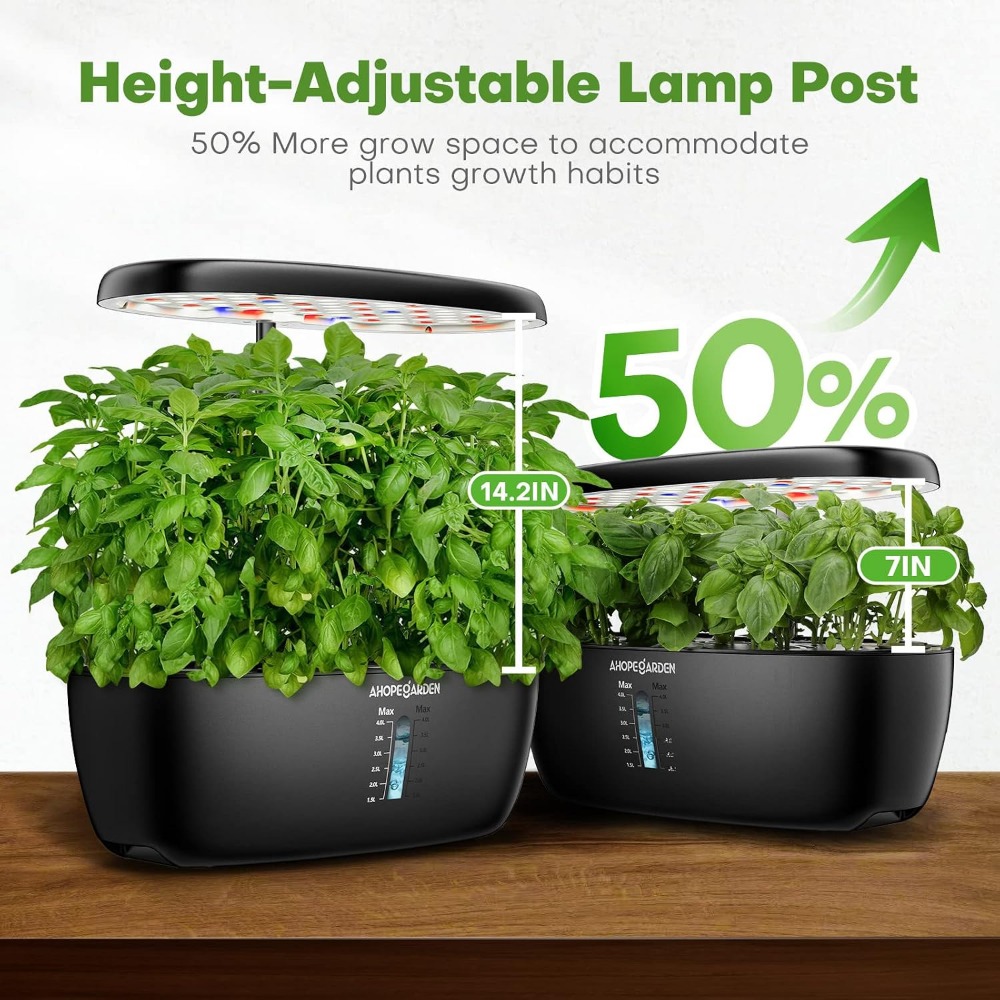 12포드 수경재배 정원(LED 성장등 포함), 실내 허 - Hydroponic Kit 리뷰 및 가격