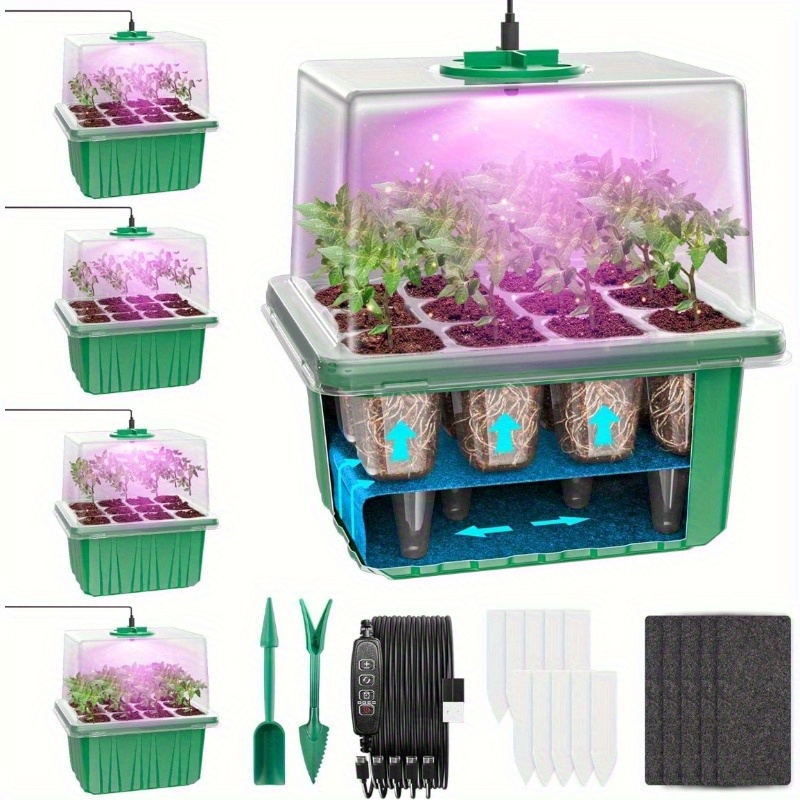 LED 성장 빛 정원 식물 즙이 많은 꽃 통기성 발아  - Seed Starter Tray 리뷰 및 가격