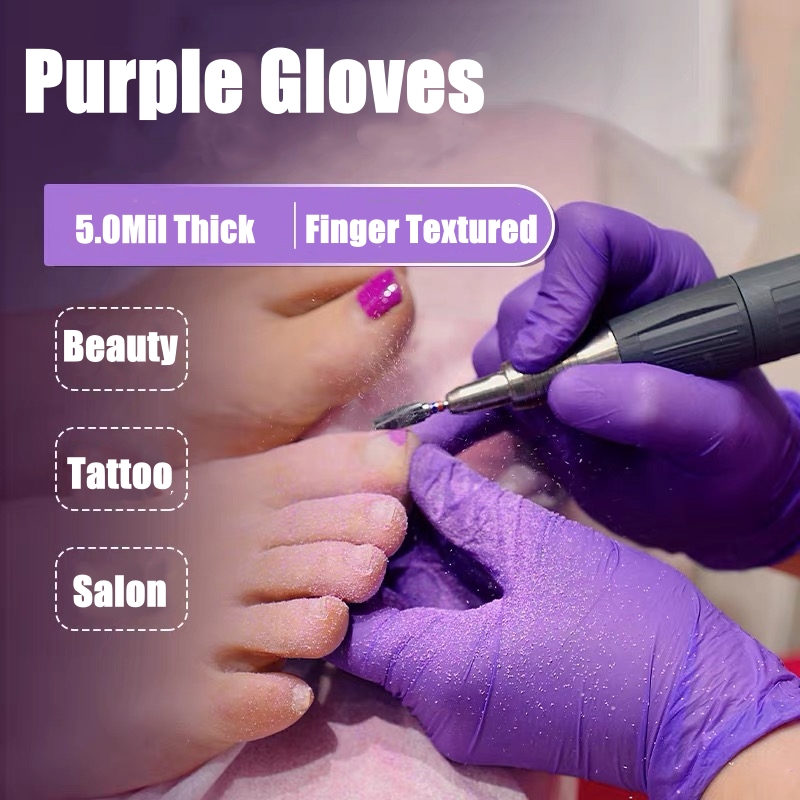 50/100PCS 바이올렛 니트릴 장갑 일회용 보라색  - Garden Gloves 리뷰 및 가격