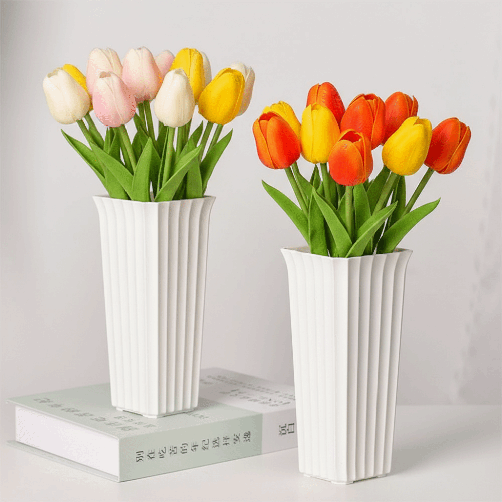 현대적인 흑백 꽃병 플라스틱 북유럽 스타일 화분 세로  - Vertical Planter 리뷰 및 가격