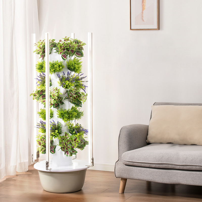 LED 식물 재배등을 갖춘 수직 수경 재배 타워, 지능 - Plant Pot 리뷰 및 가격